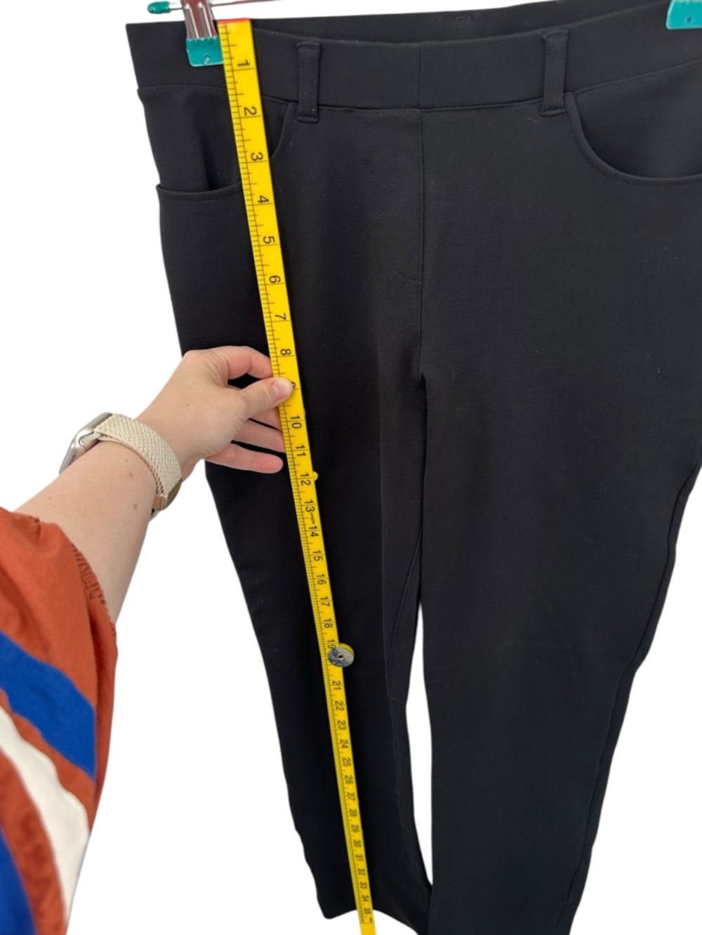 Quince Ultra Stretch Ponte Straight Leg Pants Black Small - Picture 7 of 9